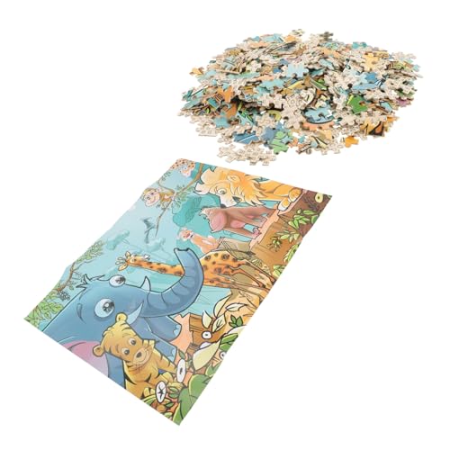 OATIPHO 1 Satz Tiger-puzzlespielzeug Karte Von Westeros Elefanten-puzzlespiel Sammlung Von Familienspielen Holz Geschnittene Puzzles Tierspielzeug Eltern-Kind Erwachsener Papier Holzspäne von OATIPHO