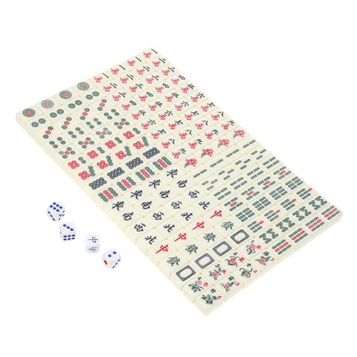 OATIPHO 1 Satz Tragbares Mahjong Mini-Mahjong-Fliesen Mahjong-Spiel Automatischer Mahjong-Tisch Reise-Mahjong Mahjong Karten 2022 Reisespielzubehör Reise Spiel Tasche Reisen Geschenk Abs von OATIPHO