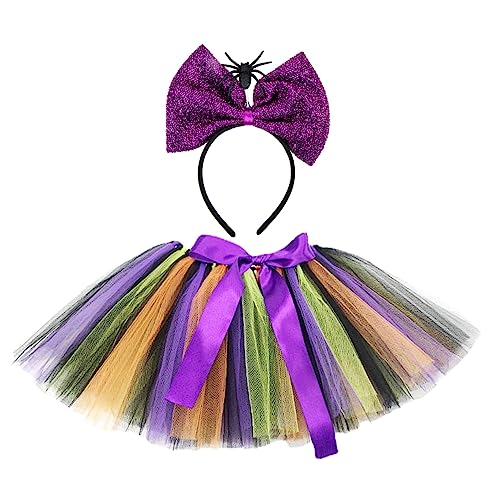 OATIPHO 1 Satz Tutu-Rock-Stirnband Vampir-Kleidung Dekorationen kleinkind kostüm Glitzer-Outfit halloween theme halloween party Gazekleid Halloween-Foto-Requisiten Gittergewebe von OATIPHO