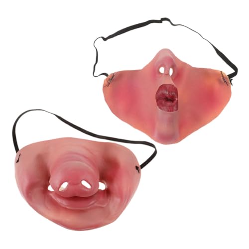 OATIPHO Lustiges Halbgesicht Für Erwachsene Cosplay-zubehör Atmungsaktiv Für Halloween-events OATIPHO Lustiges Halbgesicht Für Erwachsene Cosplay-zubehör Atmungsaktiv Für Halloween-events von OATIPHO