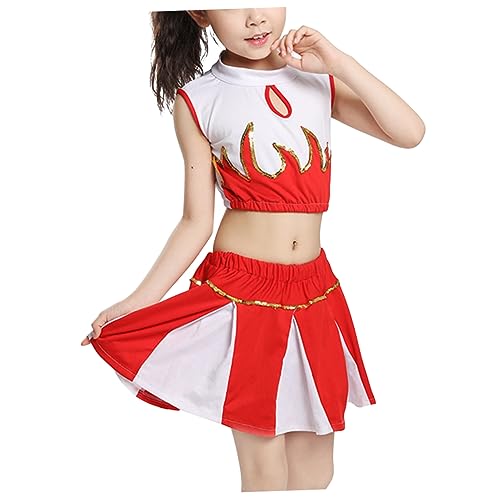 OATIPHO 1 Satz tanzende Kleidung Cheerleader-Tanzkleid Cheerleader-Outfits für die Kinderschule verkleidung faschingskostüme Performance-Kleidung Cheerleader-Uniform rot OATIPHO 1 Satz tanzende Kleidung Cheerleader-Tanzkleid Cheerleader-Outfits für die Kinderschule verkleidung faschingskostüme Performance-Kleidung Cheerleader-Uniform rot von OATIPHO