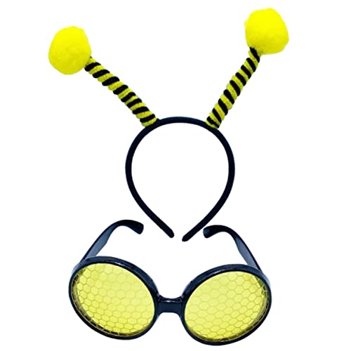 OATIPHO 1 Set Bienen Haarschmuck Mit Brille Gelbes Bienen Stirnband Und Brille Für Karneval Halloween Und Kostümpartys 2 Teiliges Bienen Kostü Zubehör OATIPHO 1 Set Bienen Haarschmuck Mit Brille Gelbes Bienen Stirnband Und Brille Für Karneval Halloween Und Kostümpartys 2 Teiliges Bienen Kostü Zubehör von OATIPHO