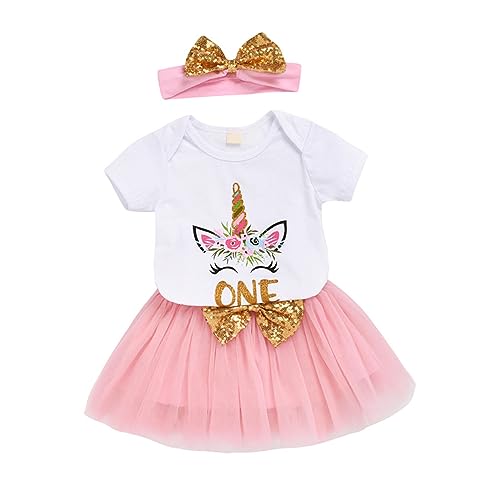OATIPHO Mädchen Tutu Kleid Geburtstag Set Prinzessin Dress up Mädchen Kostüm Party Outfit 80cm von OATIPHO
