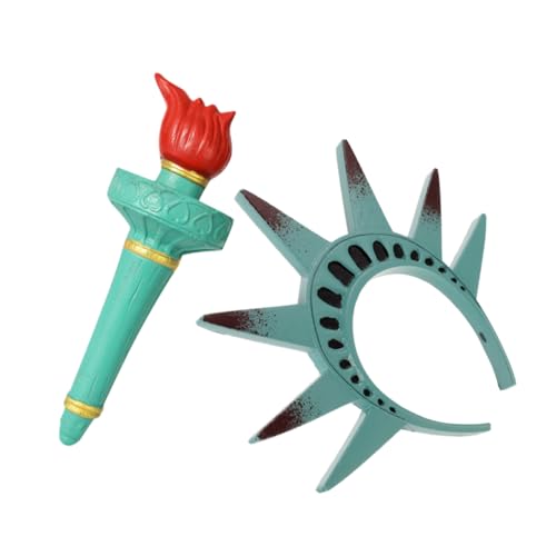 OATIPHO 1 Set Freiheitsstatue Stirnband Freiheitsstatue Fackel Freiheitsstatue Souvenir Freiheitsstatue Krone Freiheitsstatue Kostüm Outfits Kostüme Die Krone Patriotisches Party OATIPHO 1 Set Freiheitsstatue Stirnband Freiheitsstatue Fackel Freiheitsstatue Souvenir Freiheitsstatue Krone Freiheitsstatue Kostüm Outfits Kostüme Die Krone Patriotisches Party von OATIPHO