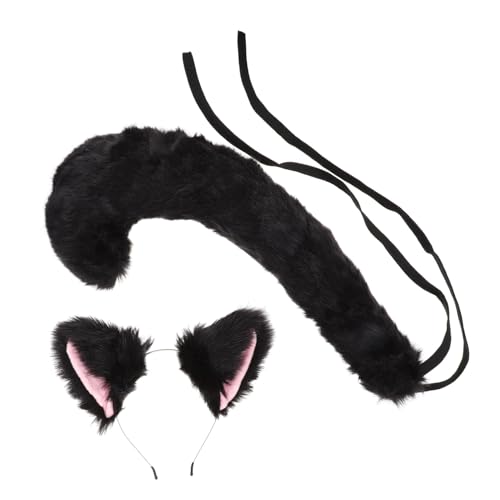 OATIPHO 1 Set Fuchsohren Kopfschmuck Halloween Tierohr Stirnband Halloween Katzenohren Stirnband Fell Katzenkopfbedeckung Tierohren Stirnbänder Kostüm Party Requisite K von OATIPHO