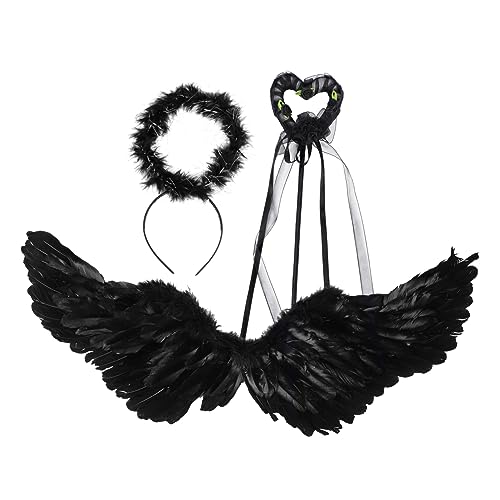 OATIPHO 1 Set Halloween Kleider Kostüme Zum Anziehen Wackeln Spinnenflügel Feenparty Zaubererkostüm Dinosaurier Outfits Kinderanzüge Für Jungen Make Up Stirnband Umhang von OATIPHO