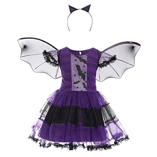 OATIPHO Halloween-kostüme Für Kinder Halloween Kinder Kostüme 1 Set Halloween Umhang Ädchen Cosplay Kostü Für Bühnenaufführungen Bat Design Ideales Kostü Für Halloween Und Karneval Unisex Verkleidung von OATIPHO