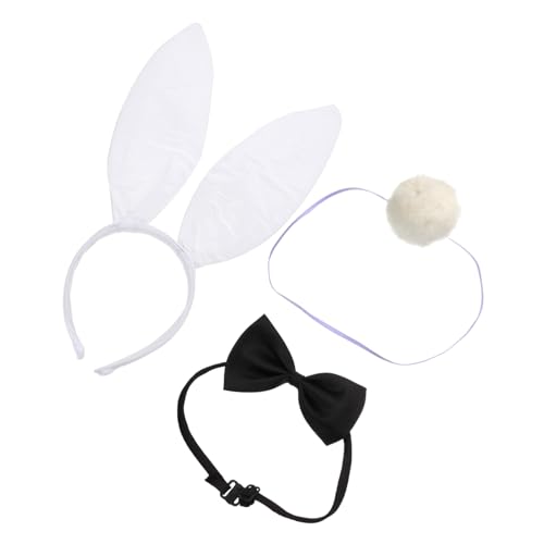 OATIPHO 1 Set Hasenohr Stirnband Plüsch Hasenschwanz Und Ohren Schlüsselanhänger Haargummis Für Frauen Hasen Cosplay Stirnband Schleifen Für Haare Ohren Weißes Zufällige Farbe OATIPHO 1 Set Hasenohr Stirnband Plüsch Hasenschwanz Und Ohren Schlüsselanhänger Haargummis Für Frauen Hasen Cosplay Stirnband Schleifen Für Haare Ohren Weißes Zufällige Farbe von OATIPHO