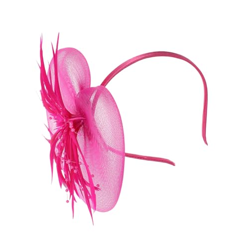 OATIPHO 1 Stück Feder Kopfbedeckung Stirnband Kopfschmuck Gästeperlen Für Die Braut Schleifen Haare Süß Für Die Braut Elegant Für Frauen Teeparty Styling Hochzeit von OATIPHO