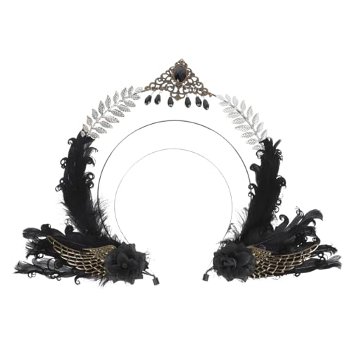 OATIPHO 1 Stück Halloween-Kopfschmuck Haarschmuck für die Hochzeit Stirnband Haarband Party-Kopfbedeckung Damen Kopfbedeckung Performance Kopfbedeckung Metall Black OATIPHO 1 Stück Halloween-Kopfschmuck Haarschmuck für die Hochzeit Stirnband Haarband Party-Kopfbedeckung Damen Kopfbedeckung Performance Kopfbedeckung Metall Black von OATIPHO