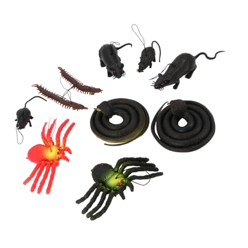 OATIPHO 10st Beängstigend Insekten Spielzeug Halloween-Kleidung Kostüm Halloween Halloween+Dekorationen Halloweenkostüm Halloween-Dekorationen Spielzeuge Tausendfüßler Tier Weichkleber von OATIPHO