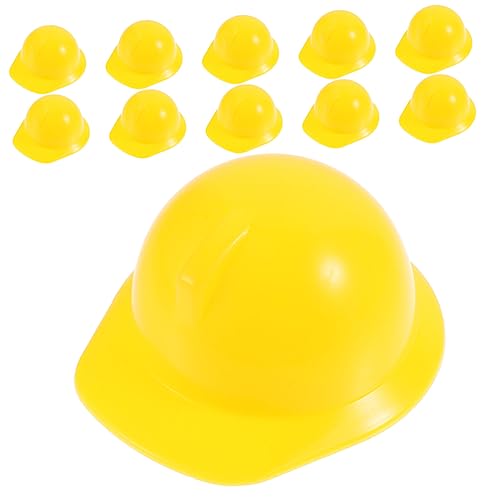 OATIPHO 10st Mini-spielzeughelm Modell Spielzeugpuppenhelm (10 Helme in Leuchtendem Rot) Cake Topper Helm Kappen Baumütze Für Kinder Kleiner Helm Mini-helme Wein Helmmütze Haustier Abs von OATIPHO