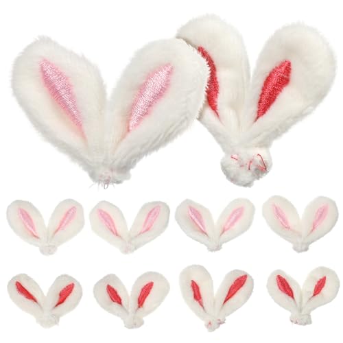 OATIPHO 10 Stück Sockenpuppe Hasenohren Osterhasenohr Haarspangen DIY Tierohren Haarschmuck Ohren Für Plüschkaninchen Osterhasenohren Hasenohren Stirnband Osterdekorationen Stoff von OATIPHO