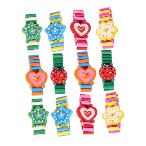 OATIPHO 12 Stück Teiliges Cartoon Holzarmbanduhren für Leichte und Kreative Partygeschenke für Kleinkinder Designs Robuste Holzbauweise für Spiel und Spaß OATIPHO 12 Stück Teiliges Cartoon Holzarmbanduhren für Leichte und Kreative Partygeschenke für Kleinkinder Designs Robuste Holzbauweise für Spiel und Spaß von OATIPHO