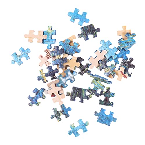 OATIPHO 150-Teiliges Set pädagogische Puzzles lustiges Puzzlespielzeug Rätsel für Erwachsene Spielzeuge Puzzle für Erwachsene Papierpuzzle hohe Schwierigkeit Blaue Karte von OATIPHO