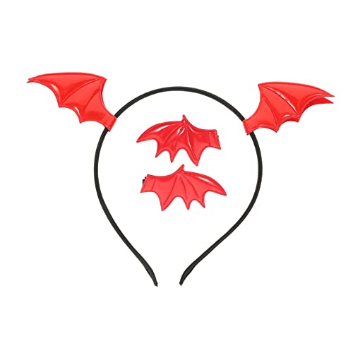 OATIPHO 1Satz Fledermaus Haarreifen mit Clips für Halloween Kostümzubehör für Party Maskerade Teilig Requisite für Aufregende Events von OATIPHO