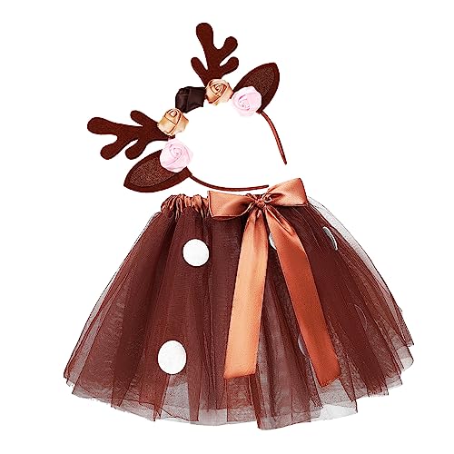 OATIPHO 1Satz Hirschkostüm Set für Tutu Rock und Haarreif für Weihnachten Mädchen Cosplay Outfit für Partys und Tanzaufführungen Bequeme und Atmungsaktive Materialien OATIPHO 1Satz Hirschkostüm Set für Tutu Rock und Haarreif für Weihnachten Mädchen Cosplay Outfit für Partys und Tanzaufführungen Bequeme und Atmungsaktive Materialien von OATIPHO
