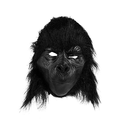 OATIPHO 1Stk Schimpansen-Maske gruselige Maskerade Maske Neuheit schrecklich halloween kostüm halloween costume kleidung Schutzmaske schwarze Cosplay-Maske Lieferungen weiches Gummi von OATIPHO