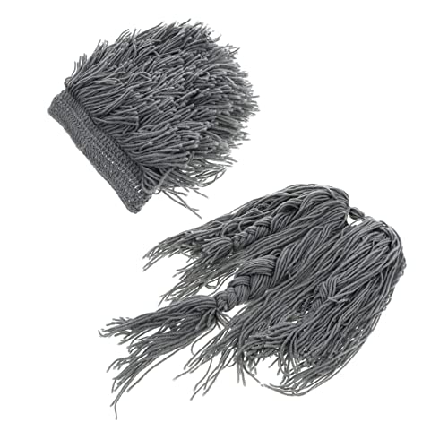 OATIPHO Party Fake Bart Perücke Hut Herren Aarel Perücke Solid Grey Stilvoll Unikat Tolles von OATIPHO
