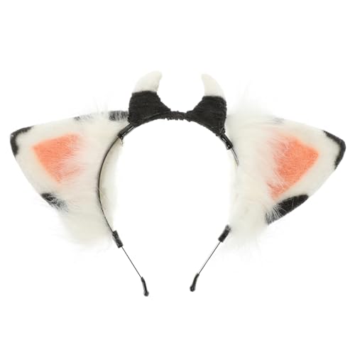 OATIPHO 1Stück Exquisites Stirnband mit Kuhohren für Niedliches Cosplay Haaraccessoire für Fasching Partys und Täglichen Gebrauch Hochwertige Verarbeitung von OATIPHO