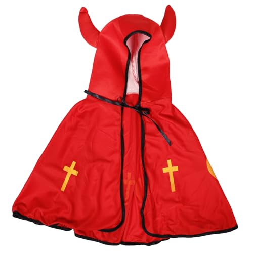 OATIPHO 1stk Horn Umhang Mantel Sensenmann Haube Halloween Kap Masken Festivalkostüm Party Kreativer Umhang Party-cosplay-umhang Umhang Mit Bühnendekoration Umhang Für Black Tuch von OATIPHO