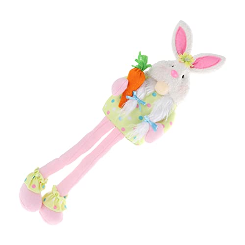 OATIPHO 1stk Kaninchen-verzierung Gnomenpuppen Osterelf Plüschhase Osterhasenpuppe Party-Requisite Cartoon-hase-Spielzeug Frühlingszwerge Zubehör Polyester Schreibtisch von OATIPHO