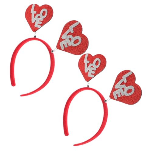 OATIPHO 2 Stck. Glitzer Herz Stirnband für Valentinstag Haaraccessoires Kreative Dekoration für Partys und Fotos Herzform für Festliche Anlässe OATIPHO 2 Stck. Glitzer Herz Stirnband für Valentinstag Haaraccessoires Kreative Dekoration für Partys und Fotos Herzform für Festliche Anlässe von OATIPHO
