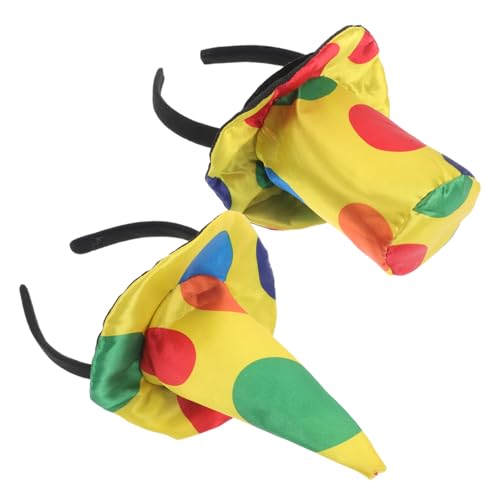 OATIPHO 2 Stück Clown Mit Kopfschmuck Clown Stirnband Halloween Stirnbänder Zirkuskostüm Zubehör Halloween Kostüm Zubehör Clown Haar Accessoires Stirnband Karnevalskostüm von OATIPHO