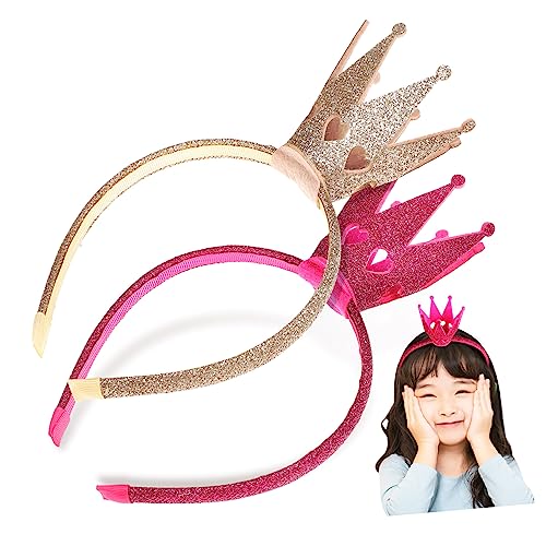 OATIPHO 2 Stück Glitzer Krone Haarreif für Funkelnde Haaraccessoires für Partys Geburtstagsfeiern und Karneval Stilvolles Kopfband mit Schimmernder Krone OATIPHO 2 Stück Glitzer Krone Haarreif für Funkelnde Haaraccessoires für Partys Geburtstagsfeiern und Karneval Stilvolles Kopfband mit Schimmernder Krone von OATIPHO
