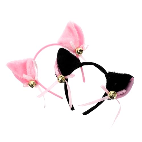 OATIPHO 2 Stück Katzenohren Haarreif aus Schwarz Rosa Lustige Cosplay Stirnbänder für Mädchen Geeignet für Partys und Verkleidungen aus Weichem Plüschmaterial für Haarschnitt OATIPHO 2 Stück Katzenohren Haarreif aus Schwarz Rosa Lustige Cosplay Stirnbänder für Mädchen Geeignet für Partys und Verkleidungen aus Weichem Plüschmaterial für Haarschnitt von OATIPHO
