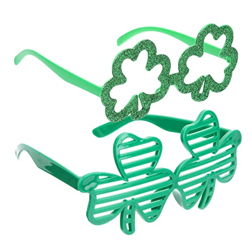 OATIPHO 2 Stück Lustige Shamrock Brille für Patrick's Day Kreative Kostümaccessoires für Partys Fotorequisiten für Unvergessliche Festlichkeiten OATIPHO 2 Stück Lustige Shamrock Brille für Patrick's Day Kreative Kostümaccessoires für Partys Fotorequisiten für Unvergessliche Festlichkeiten von OATIPHO