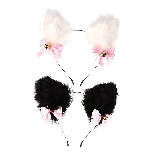 OATIPHO 2 Stück Plüsch Katzenohren Haarreif mit Glöckchen Niedliches Haarschmuck für Damen für Cosplay Karneval und Partys OATIPHO 2 Stück Plüsch Katzenohren Haarreif mit Glöckchen Niedliches Haarschmuck für Damen für Cosplay Karneval und Partys von OATIPHO