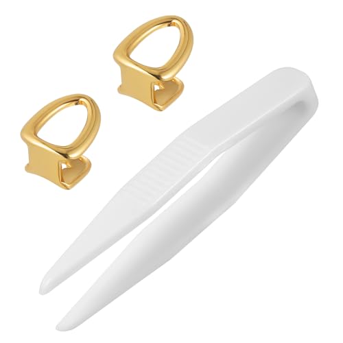 OATIPHO 2 Stück Teiliges Goldzahn Hip Hop Zähne Cap Cosplay Schmuck Einzahn Zubehör für Halloween Bühnenauftritt OATIPHO 2 Stück Teiliges Goldzahn Hip Hop Zähne Cap Cosplay Schmuck Einzahn Zubehör für Halloween Bühnenauftritt von OATIPHO