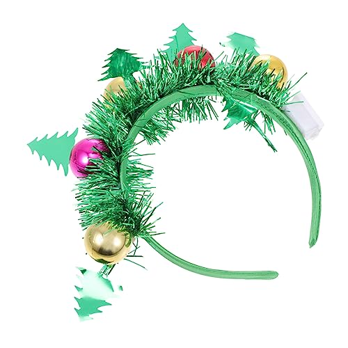 OATIPHO 2 Stück Teiliges Haarband Weihnachtsbaum Form Pailletten Haarschmuck Kreativ Komfortabel für Weihnachts Kostüm und Partyveranstaltungen von OATIPHO