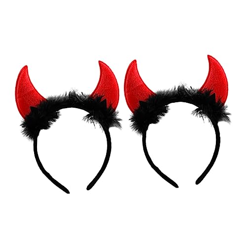 OATIPHO 2 Stück Teufelshorn Haarreifen für Halloween Cosplay Kopfschmuck für Kostümpartys Maskeraden und Bühnenaufführungen Accessoire für Rollenspiele OATIPHO 2 Stück Teufelshorn Haarreifen für Halloween Cosplay Kopfschmuck für Kostümpartys Maskeraden und Bühnenaufführungen Accessoire für Rollenspiele von OATIPHO