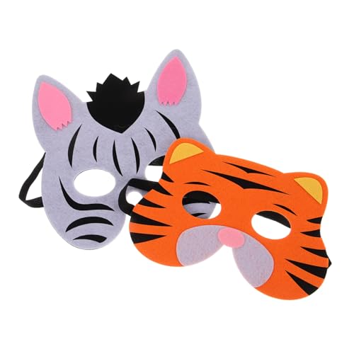 OATIPHO 2 Stück Tiermasken für Cosplay Maske für Halloween Karneval und Themenpartys Zebra Tiger Elastisch und Dekorativ OATIPHO 2 Stück Tiermasken für Cosplay Maske für Halloween Karneval und Themenpartys Zebra Tiger Elastisch und Dekorativ von OATIPHO