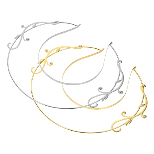 OATIPHO 2 Stück Vintage Haarschmuck Antike Goldene Haaraccessoires für Festivals und Kostüme Leicht Bequem und Langlebig für Cosplay und Besondere Anlässe von OATIPHO