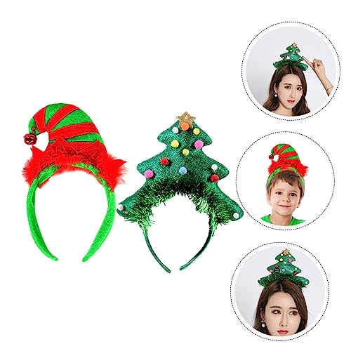 OATIPHO 2 Stück Weihnachts Haarreifen Lustige Festtags Kopfbedeckung mit Glocken für Weihnachtsfeiern Kostümpartys und Zufälliges Design OATIPHO 2 Stück Weihnachts Haarreifen Lustige Festtags Kopfbedeckung mit Glocken für Weihnachtsfeiern Kostümpartys und Zufälliges Design von OATIPHO