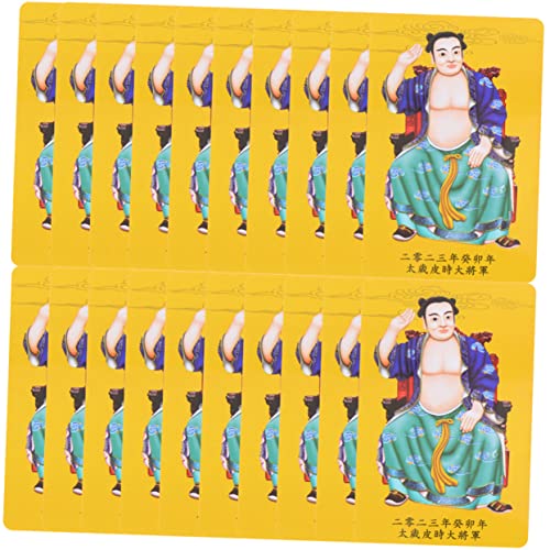OATIPHO 25st 2023 Karten Chinesisches Neujahrsamulett Tarotkarten Mit Reiseführer Orakelkartendecks Mit Ratgeber Gold Schnitzen Tarot-Karten-Deck Mann PVC Universal- Universelle Karte von OATIPHO