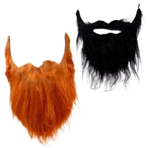OATIPHO 2 Stücke Halloween Gefälschte Requisiten Lebendige Bart Farbe Kostüm Party Zubehör von OATIPHO