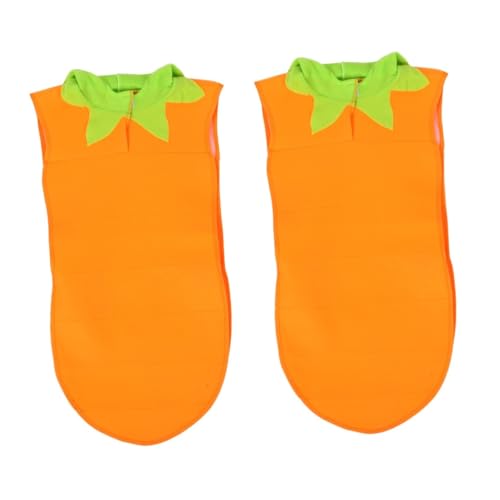 OATIPHO 2St Karottenkostüm Kostüm für Kinder halloween kostüm Outfit Kleidung Cosplay-Requisite Cosplay-Zubehör Obst Kinderkostüme/Tanzkostüme bilden Requisiten Polyester (Polyester) von OATIPHO