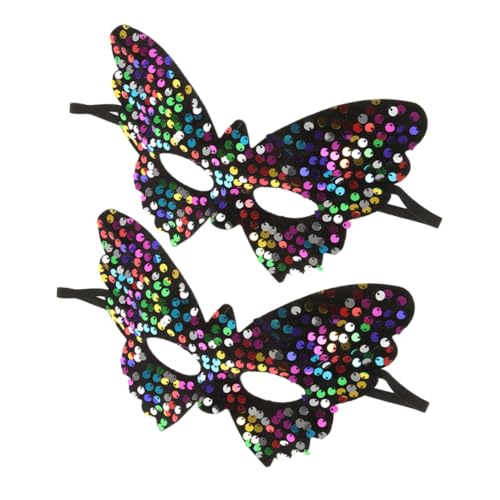 OATIPHO 2St Maske Halloween-Puppenhaus bewegende Reize Glitzer-Charme Partydekoration Spa-Schürzen Party-Zahnbürste Schmetterlingskostüm für Damen venezianische karnevalskostüme Plastik OATIPHO 2St Maske Halloween-Puppenhaus bewegende Reize Glitzer-Charme Partydekoration Spa-Schürzen Party-Zahnbürste Schmetterlingskostüm für Damen venezianische karnevalskostüme Plastik von OATIPHO