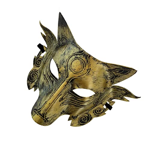 OATIPHO 2St geschenke für männer halbe wolfsmaske vollkopf-wolfsmaske hochzeitsgeschenk halloween-wolf-maske halloween-wolfskopf wolf-kostüm-kopf wolf-vollkopfmaske Tier Kleidung von OATIPHO