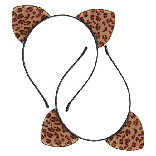OATIPHO 2Stücke Leoparden Katzenohren Stirnband Haarband für Kostümzubehör für Party Cosplay und Festlichkeiten aus Hochwertigem Material Bequem und Langlebig OATIPHO 2Stücke Leoparden Katzenohren Stirnband Haarband für Kostümzubehör für Party Cosplay und Festlichkeiten aus Hochwertigem Material Bequem und Langlebig von OATIPHO