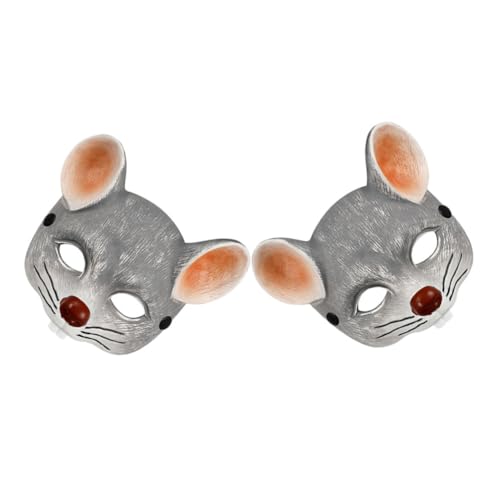 OATIPHO 2stücke Pu Schaumstoff Maske Für Halloween Karneval Und Cosplay Realistische Tier-halbschalenmaske Für Erwachsene Und Wiederverwendbar Und Langlebig von OATIPHO