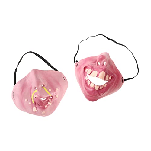 OATIPHO Halbes Partypaket -halloween- Zum Ausmalen Einzigartige Form Für Lustige Kostümmasken von OATIPHO