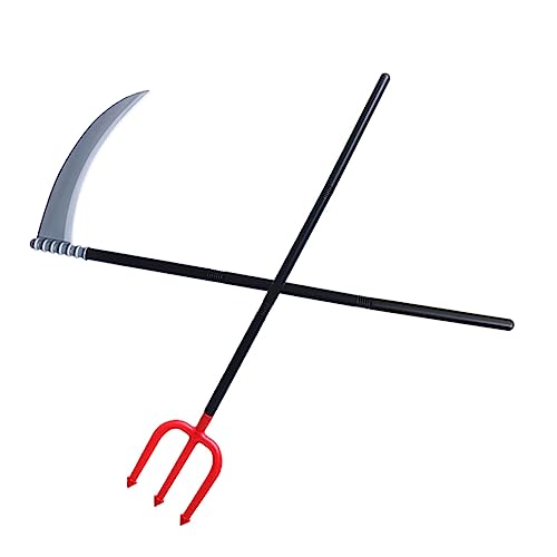 OATIPHO 2st Halloween- Gruselig Ausfallen Schlag Stütze Sensenmann Zubehör Für Halloween-kostüme Halloween-fälschung Todessense Party -Requisiten Halloween-Requisiten Plastik OATIPHO 2st Halloween- Gruselig Ausfallen Schlag Stütze Sensenmann Zubehör Für Halloween-kostüme Halloween-fälschung Todessense Party -Requisiten Halloween-Requisiten Plastik von OATIPHO