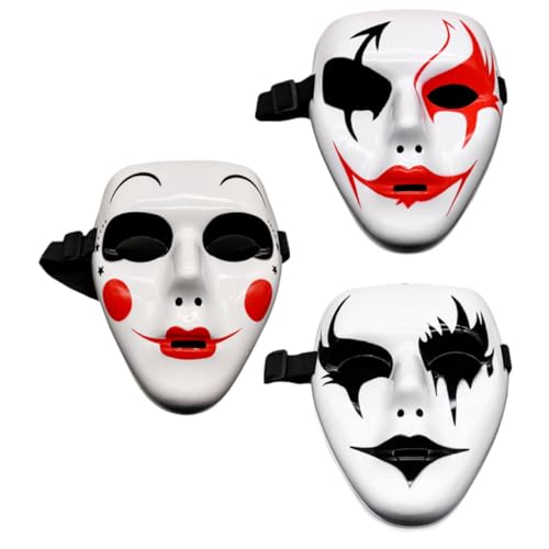 OATIPHO 3 Stück Handgefertigte Cosplay Masken für Halloween Gruselige Masken für Kostüme Partys und Bühnenaufführungen Leicht Sicher und zu Tragen OATIPHO 3 Stück Handgefertigte Cosplay Masken für Halloween Gruselige Masken für Kostüme Partys und Bühnenaufführungen Leicht Sicher und zu Tragen von OATIPHO