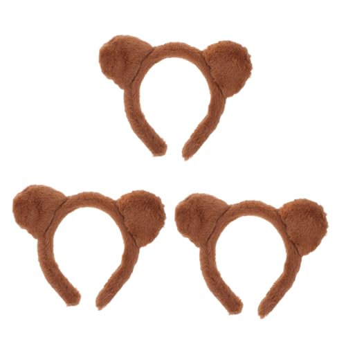 OATIPHO 3 Stück Stirnband Bären Sie Kostümzubehör Kostüm Bärenohren Bärenkostüm Damen Bärenkostüm für Erwachsene Bärenohren Frauen Stoff Coffee OATIPHO 3 Stück Stirnband Bären Sie Kostümzubehör Kostüm Bärenohren Bärenkostüm Damen Bärenkostüm für Erwachsene Bärenohren Frauen Stoff Coffee von OATIPHO