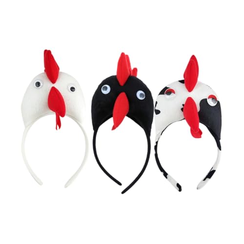 OATIPHO 3 Stück Teiliges Hühner Stirnband für Kostümpartys Lustige Cosplay Haarreifen mit Hühnerdesign Cartoon Tierkopfbedeckung für Festivals und Feiern OATIPHO 3 Stück Teiliges Hühner Stirnband für Kostümpartys Lustige Cosplay Haarreifen mit Hühnerdesign Cartoon Tierkopfbedeckung für Festivals und Feiern von OATIPHO
